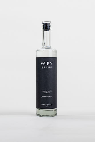 Willy Brand, 40% vol., 0,5l Designflasche